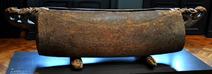 Slit Drum, exhibited at Museum Rietberg, Zurich