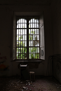 Ospedale Psichiatrico di Volterra, inside view of the ruins
