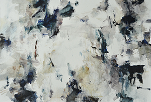 Martin Reukauf, Wald (763) (Woods (763)), 2023. Oil on canvas, 95 × 140 cm