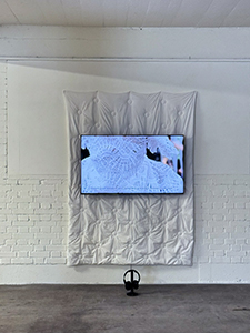 Richard Blaško, Dutina, 2025. Video installation, exhibition view