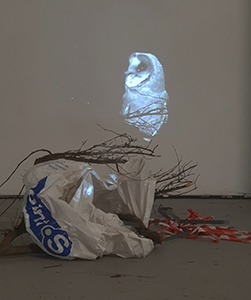 Ursula Palla, Remains – nested. Installation views. Photo: Motorenhalle Dresden/DE